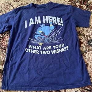Disney Boys Cotton Short Sleeve Tee Alladin Genie Tee